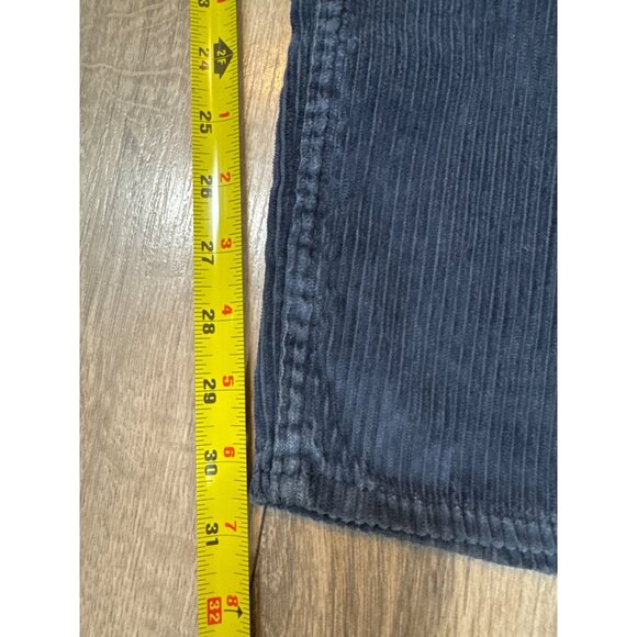 VTG Y2K Arizona Jeans Co. Baggy Fit Corduroy Pants 34x32 Dark Blue - Picture 8 of 9